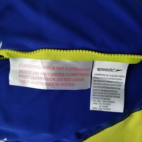 Boy's Speedo Begin to Swim UV 2 piece Flotation Suit Toddler Size S/M - Picture 9 of 15